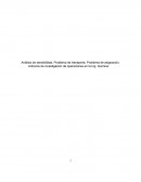 Análisis de sensibilidad, Problema de transporte