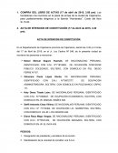 Acta de intencion de contitución de la empresa