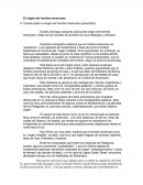 Origen del hombre americano.