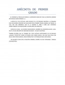 ﻿Anécdota de primer grado