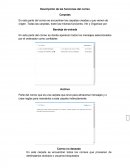 Descripción de funciones del correo