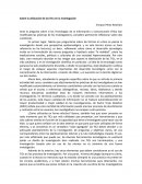 Sobre la utilización de las TICs en la investigación