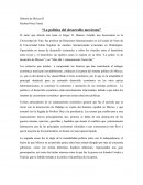 La política del desarrollo mexicano