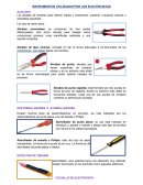 Instrumentos de un electricista