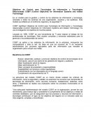 Objetivos de Control para Tecnologías de Información y Tecnologías Relacionadas COBIT (Control Objectives for Information Systems and related Technology)