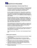 Desarrollo de la Personalidad Intervenciones Sustentadas. 2 Intervenciones 10% c/u.