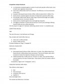 Competition analysis Starbucks.