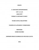 Ensayo el cristiano comtemporaneo.