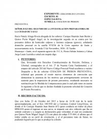Cesacion de prision preventiva. Página 1
