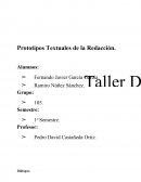 Prototipos Textuales de la Redacción.