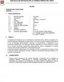 La asignatura de Redacción, por su naturaleza es de carácter teórico- práctico y obligatorio.