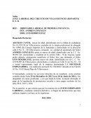 DEMANDA LABORAL (EJEMPLO) POR NO LIQUIDACIÓN.