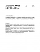 Aportaciones a la metrologia