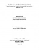 Calibración de material volumétrico.