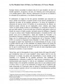 La Paz Mundial: Entre El Poder, Los Poderosos y El Tercer Mundo