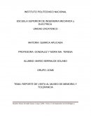 Reporte del museo de memoria y tolerancia.