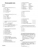 Photocopiable tests.