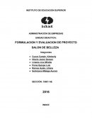 FORMULACION Y EVALUACION DE PROYECTO.