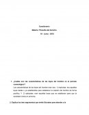 ¿Cuáles son las características de las leyes del hombre en el periodo cosmológico?