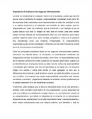 Una Etica en los negocios.