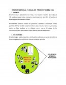 INFORME MENSUAL Y ANUAL DE PRODUCTOS DEL CBA