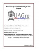 Reporte de Investigación.
