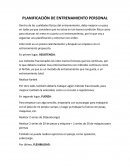 PLANIFICACIÓN DE ENTRENAMIENTO PERSONAL .