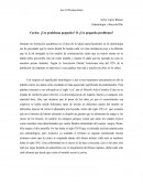 Caries un problema grande o pequeño