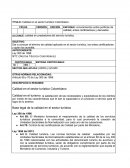 Calidad en el sector turístico Colombiano.