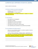 ELEMENTOS QUE COMPONEN UN OBJETIVO LABORAL