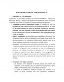 INTRODUCCION AL DERECHO: “PRINCIPIOS Y REGLAS”