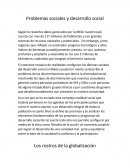 Problemas sociales y desarrollo social
