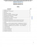 MEMORIA DESCRIPTIVA EL CANTERO-EL CONVENTO-PALO NEGRO