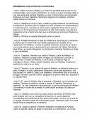 RESUMEN DE LOS ACTOS DE LA CELESTINA