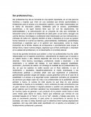 Ser profesional hoy
