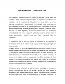 IMPORTANCIA DE LA LEY 527 DE 1999