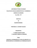 TEMA: PARA ANALIZAR LA PROHIBICIÓN DE LA PESCA DE ARRASTRE Y SU REPERCUSIÓN EN LA ECONOMÍA DE LA PARROQUIA CRUCITA
