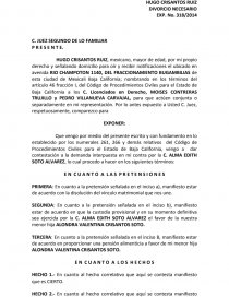 Contestacion de demand de divorcio.. Página 1