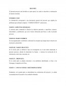 El presente proyecto está dividido en cuatro partes, las cuales se describen a continuación de manera resumida.