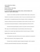 LA ACTUACION DEL DERECHO INTERNACIONAL HUMANITARIO ANTE PERSONAS Y BIENES PROTEGIDOS