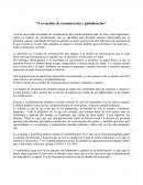 Los medios de comunicación y la globalización.