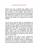 ATEISMO REFLEXION PERSONAL.