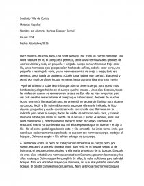 Cuento de ninfas. Página 1