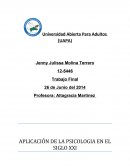 APLICACIÓN DE LA PSICOLOGIA EN EL SIGLO XXI.