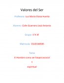 EL hombre ser espiritual material.
