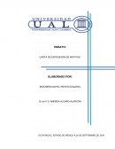 ENSAYO: CARTA DE EXPOSICIÓN DE MOTIVOS