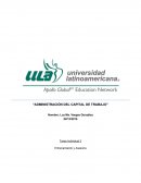 Administración del capital de trabajo