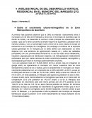 ANÁLISIS INICIAL DE DEL DESARROLLO VERTICAL RESIDENCIAL EN EL MUNICIPIO DEL MARQUÉS QTO.