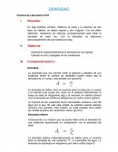 Informe de densidad.