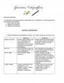 Ejercicios Ortográficos.